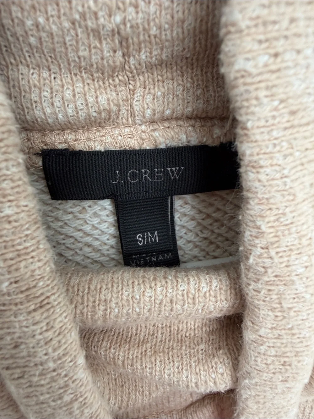 Cozy Cowl Neck Pullover Sweater - Beige